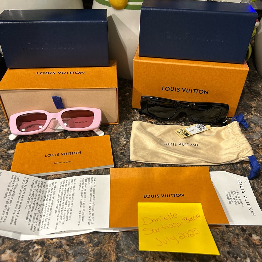 Authentic Louis Vuitton X TM MULTIGRAM Sunglasses NIB pink & black!! Bundle 2025